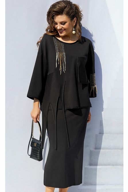 Юбка, Джемпер Vittoria Queen 16673 черный