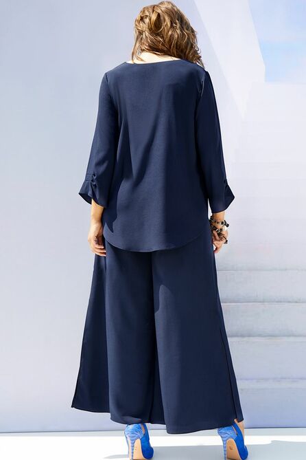 Брюки, Блуза Vittoria Queen 16683/1 темно-синий