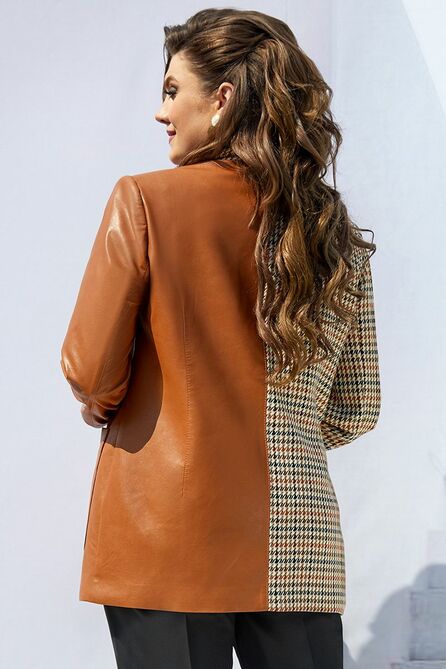 Жакет Vittoria Queen 17303 клетка+табак