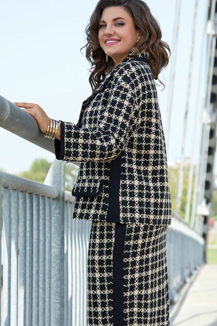 Юбочный костюм Vittoria Queen 17373 клетка