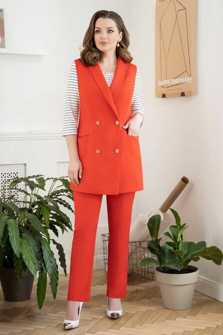 Брюки, Блуза, Жилет ЮРС 21-595-2