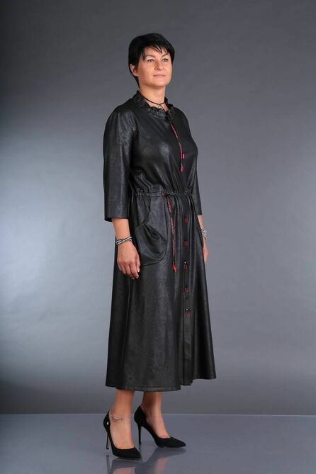 Повседневное платье ZigzagStyle 363 графит