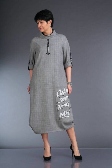 Повседневное платье ZigzagStyle 374 клетка