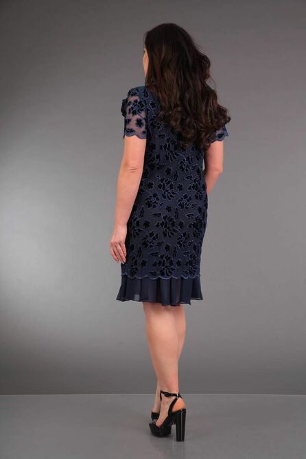 Повседневное платье ZigzagStyle 260 синий